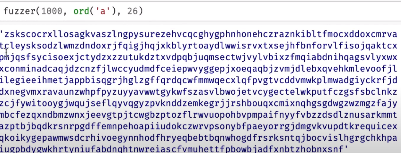 Example Randomly Fuzzed Output