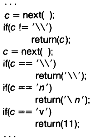 Escape Character Sequence Check with Vertical Tab Non Portable Escape Character Sequence Check with Vertical Tab Non Portable